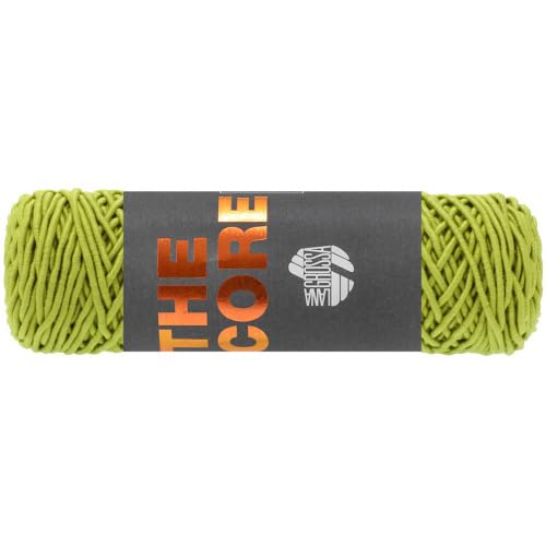 LANA GROSSA The Core | Stabiles, umwickeltes Baumwollgarn - ideal für Dekoartikel & Taschen | Handstrickgarn aus 50% Baumwolle & 50% Polyester | 100g Wolle zum Stricken & Häkeln | 85m Garn von Lana Grossa