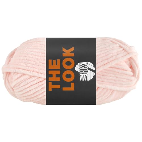 LANA GROSSA The Look | Samtig weiches und stabiles Chenillegarn | Handstrickgarn aus 100% Polyester | 100g Wolle zum Stricken & Häkeln | 120m Garn von Lana Grossa