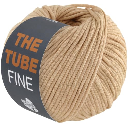 LANA GROSSA The Tube Fine | Dünnes, gefülltes Baumwollschlauchbändchen - ideal für Dekoartikel & Taschen | Handstrickgarn aus Baumwolle & Polyamid | 100g Wolle zum Stricken & Häkeln | 140m Garn LANA GROSSA The Tube Fine | Dünnes, gefülltes Baumwollschlauchbändchen - ideal für Dekoartikel & Taschen | Handstrickgarn aus Baumwolle & Polyamid | 100g Wolle zum Stricken & Häkeln | 140m Garn von Lana Grossa