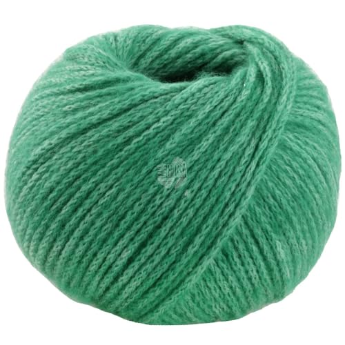 LANA GROSSA Twinny | Voluminöses Kettengarn aus Merinofasern mit Flauscheffekt | Handstrickgarn aus 97% Schurwolle (Merino extrafein) & 3% Polyamid | 50g Wolle zum Stricken & Häkeln | 100m Garn von Lana Grossa