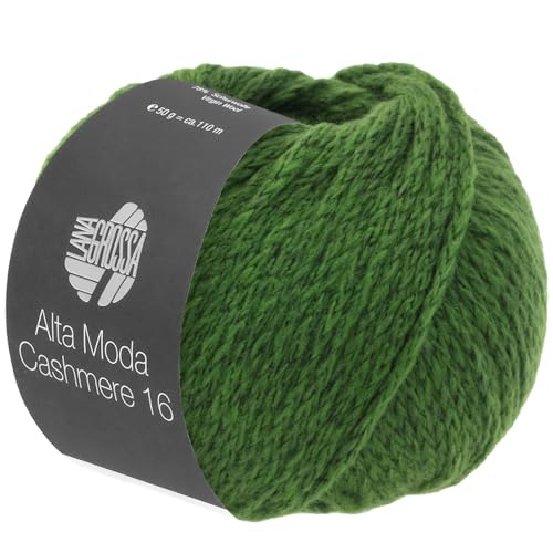 LANA GROSSA Alta Moda Cashmere 16 | Feinste 16 Mikron Merinowolle mit Kaschmiranteil | Handstrickgarn aus 78% Schurwolle (Merino) 12% Kaschmir & 10% Polyamid (Nylon) | 50g zum Stricken | 110m Garn 67 von Lana Grossa