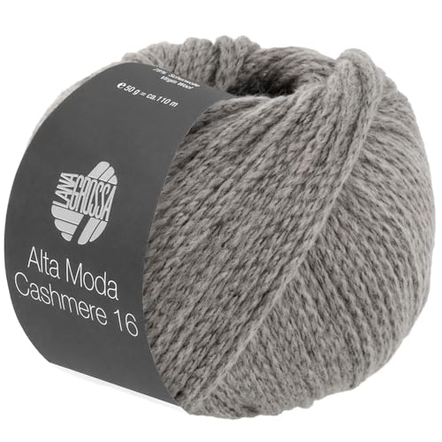 LANA GROSSA Alta Moda Cashmere 16 | Feinste 16 Mikron Merinowolle mit Kaschmiranteil | Handstrickgarn aus 78% Schurwolle (Merino) 12% Kaschmir & 10% Polyamid (Nylon) | 50g zum Stricken | 110m Garn 75 von Lana Grossa