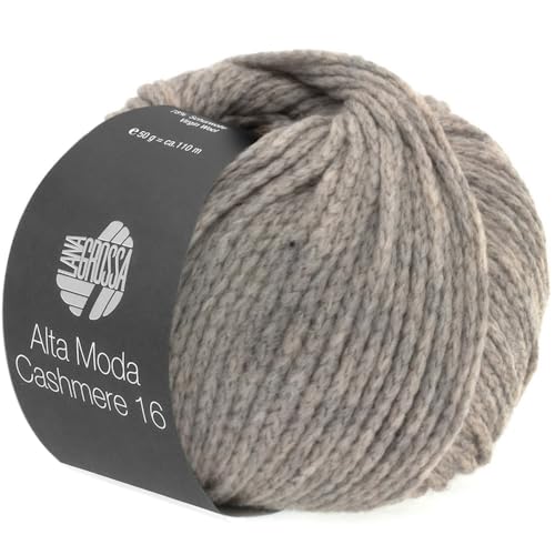 LANA GROSSA Alta Moda Cashmere 16 | Feinste 16 Mikron Merinowolle mit Kaschmiranteil | Handstrickgarn aus 78% Schurwolle (Merino), 12% Kaschmir & 10% Polyamid (Nylon) | 50g zum Stricken | 110m Garn LANA GROSSA Alta Moda Cashmere 16 | Feinste 16 Mikron Merinowolle mit Kaschmiranteil | Handstrickgarn aus 78% Schurwolle (Merino), 12% Kaschmir & 10% Polyamid (Nylon) | 50g zum Stricken | 110m Garn von Lana Grossa
