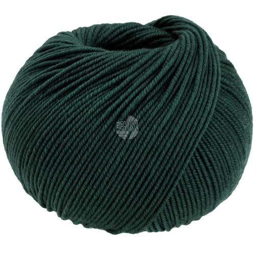 LANA GROSSA Cool Wool Uni | Extrafeine Merinowolle waschmaschinenfest und filzfrei | Handstrickgarn aus 100% Schurwolle (Merino extrafein) | 50g Wolle zum Stricken & Häkeln | 160m Garn FB 2120 von Lana Grossa