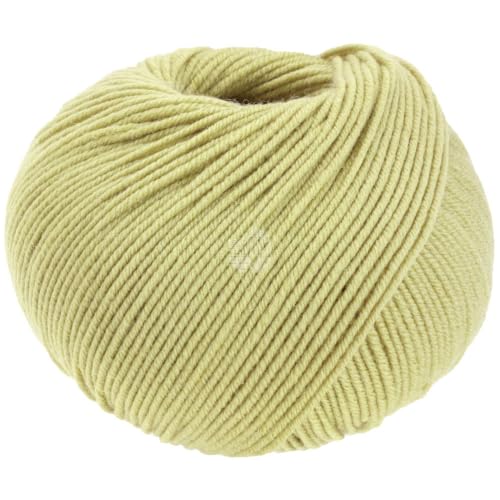LANA GROSSA Cool Wool Uni | Extrafeine Merinowolle waschmaschinenfest und filzfrei | Handstrickgarn aus 100% Schurwolle (Merino extrafein) | 50g Wolle zum Stricken & Häkeln | 160m Garn FB 2122 von Lana Grossa