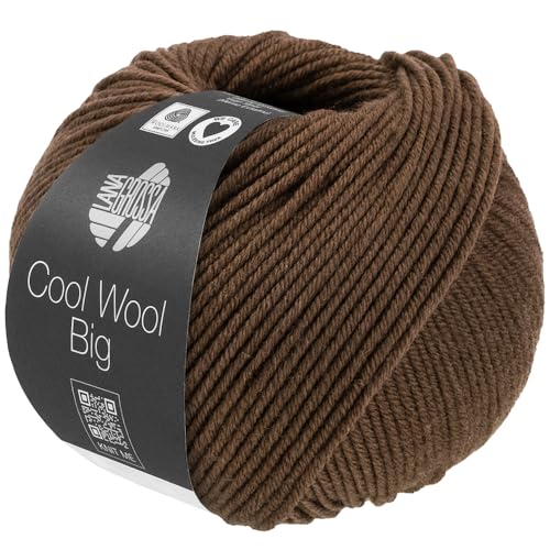 LANA GROSSA Cool Wool Big Melange | Extrafeine Merinowolle waschmaschinenfest und filzfrei | Handstrickgarn aus 100% Schurwolle (Merino) | 50g Wolle zum Stricken & Häkeln | 120m Garn FB 1639 von Lana Grossa