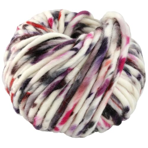 LANA GROSSA Confetti | Fingerdickes Merino-Dochtgarn mit Sprenkeldruck | Handstrickgarn aus 100% Schurwolle (Merino) | 100g Wolle zum Stricken & Häkeln | 50m Garn von Lana Grossa