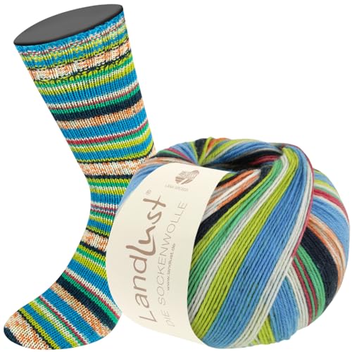 LANA GROSSA Landlust die Sockenwolle | Sockengarn aus Merinowolle in verschiedenen Farben | Handstrickgarn aus 80% Schurwolle (Merino) & 20% Polyamid | 100g Wolle zum Stricken & Häkeln | 420m Garn LANA GROSSA Landlust die Sockenwolle | Sockengarn aus Merinowolle in verschiedenen Farben | Handstrickgarn aus 80% Schurwolle (Merino) & 20% Polyamid | 100g Wolle zum Stricken & Häkeln | 420m Garn von Lana Grossa