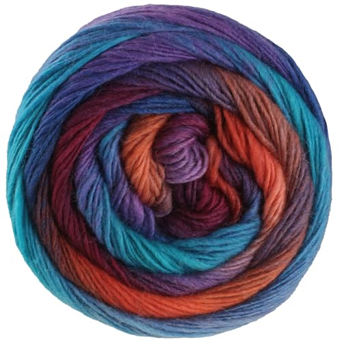 Lana Grossa MEILENWEIT 100 g Color Mix 4-fach Sockenwolle mit leuchtendem Farbverlauf 400 m, Farbe:8019 - Orange/Dunkelbraun/Tintenblau/Royal/Türkis/Lila Lana Grossa MEILENWEIT 100 g Color Mix 4-fach Sockenwolle mit leuchtendem Farbverlauf 400 m, Farbe:8019 - Orange/Dunkelbraun/Tintenblau/Royal/Türkis/Lila von Lana Grossa