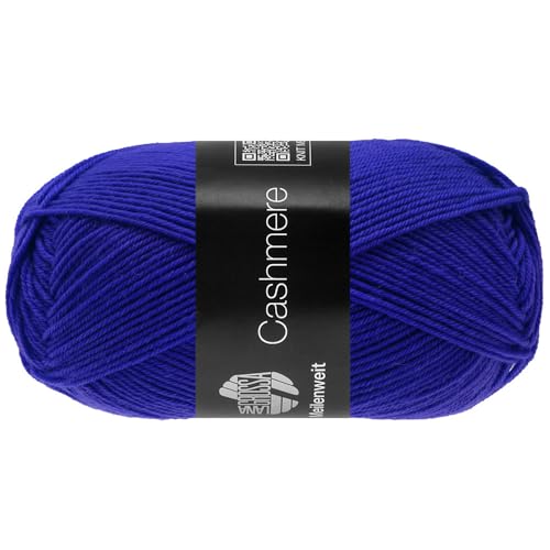 Lana Grossa MEILENWEIT 50 g CASHMERE weiche 4-fach Sockenwolle mit Kaschmir-Anteil 210 m, Farbe:071 - Tintenblau von Lana Grossa