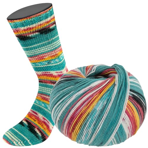 Lana Grossa Meilenweit 100 g SETA FIORE 4-fach Sockenwolle mit Seide 400 m, Farbe:3372 - von Lana Grossa
