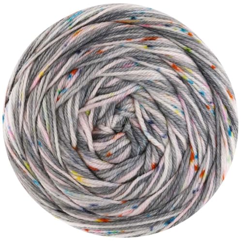 LANA GROSSA Meilenweit 100 Spots | Sockenklassiker, bedruckt und waschmaschinenfest | Handstrickgarn aus 80% Schurwolle (Merino) & 20% Polyamid | 100g Wolle zum Stricken & Häkeln | 400m Garn LANA GROSSA Meilenweit 100 Spots | Sockenklassiker, bedruckt und waschmaschinenfest | Handstrickgarn aus 80% Schurwolle (Merino) & 20% Polyamid | 100g Wolle zum Stricken & Häkeln | 400m Garn von Lana Grossa