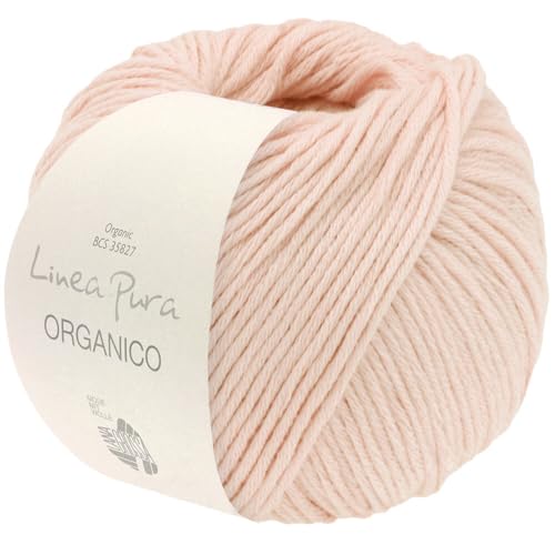 LANA GROSSA Organico | Klassiker aus Bio-Baumwolle | Handstrickgarn aus 100% Bio Baumwolle | 50g Wolle zum Stricken & Häkeln | 90m Garn von Lana Grossa