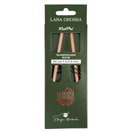 Lana Grossa Rundstricknadel Buche | nachhaltig & beliebt | leicht & robust | glatte Holzoberfläche | angenehmes Stricken mit rutschigem Garn | verschiedene Größen - 80/5,5 Lana Grossa Rundstricknadel Buche | nachhaltig & beliebt | leicht & robust | glatte Holzoberfläche | angenehmes Stricken mit rutschigem Garn | verschiedene Größen - 80/5,5 von Lana Grossa