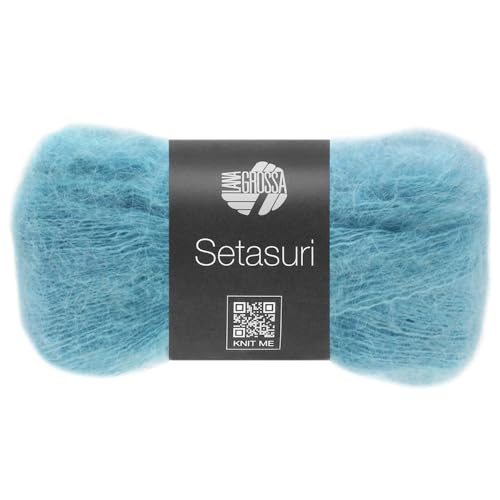LANA GROSSA Setasuri | Feines Lace-Garn aus Suri-Alpakafasern mit Seide | Handstrickgarn aus 69% Alpaka (Suri) & 31% Seide | 25g Wolle zum Stricken & Häkeln | 212m Garn LANA GROSSA Setasuri | Feines Lace-Garn aus Suri-Alpakafasern mit Seide | Handstrickgarn aus 69% Alpaka (Suri) & 31% Seide | 25g Wolle zum Stricken & Häkeln | 212m Garn von Lana Grossa