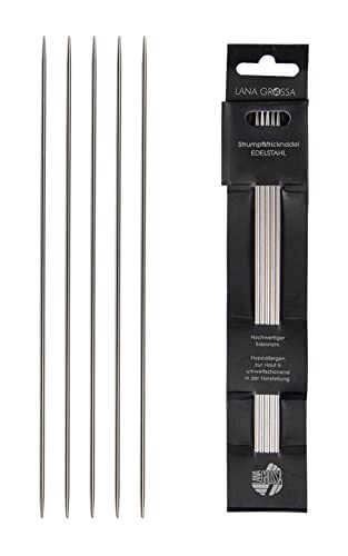 Lana Grossa Strumpfstricknadel Edelstahl 20-2.5mm von Lana Grossa