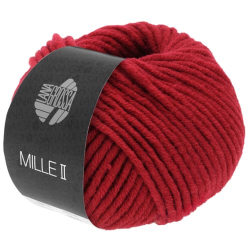 LANA GROSSA Mille II | Strapazierfähiges Mischgarn mit Merinowolle, waschmaschinenfest | Handstrickgarn aus 50% Schurwolle & 50% Acryl | 50g Wolle zum Stricken & Häkeln | 55m Garn FB9 LANA GROSSA Mille II | Strapazierfähiges Mischgarn mit Merinowolle, waschmaschinenfest | Handstrickgarn aus 50% Schurwolle & 50% Acryl | 50g Wolle zum Stricken & Häkeln | 55m Garn FB9 von Lana Grossa