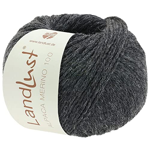 LandLust Alpaka Merino 100 309 - Anthrazit von Lana Grossa