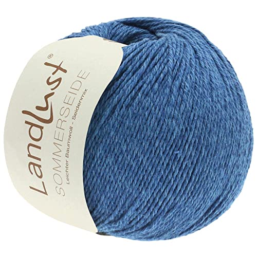 LANA GROSSA Landlust Sommerseide | Feines & leichtes Baumwoll-Seidengarn | Handstrickgarn aus 50% Seide & 50% Baumwolle | 50g Wolle zum Stricken & Häkeln | 170m Garn LANA GROSSA Landlust Sommerseide | Feines & leichtes Baumwoll-Seidengarn | Handstrickgarn aus 50% Seide & 50% Baumwolle | 50g Wolle zum Stricken & Häkeln | 170m Garn von Lana Grossa