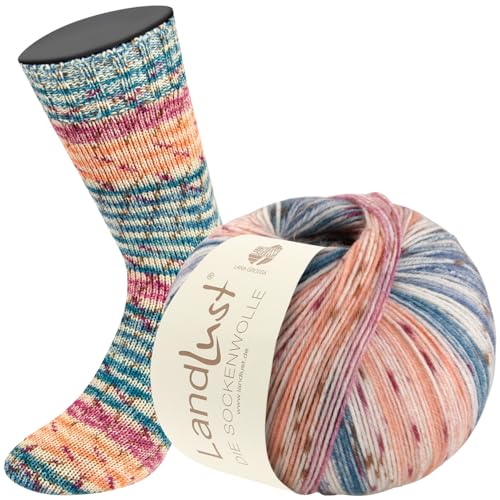 LANA GROSSA Landlust die Sockenwolle | Sockengarn aus Merinowolle in verschiedenen Farben | Handstrickgarn aus 80% Schurwolle (Merino) & 20% Polyamid | 100g Wolle zum Stricken & Häkeln | 420m Garn LANA GROSSA Landlust die Sockenwolle | Sockengarn aus Merinowolle in verschiedenen Farben | Handstrickgarn aus 80% Schurwolle (Merino) & 20% Polyamid | 100g Wolle zum Stricken & Häkeln | 420m Garn von Lana Grossa
