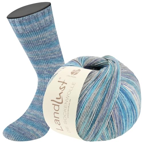LANA GROSSA Landlust die Sockenwolle | Sockengarn aus Merinowolle in verschiedenen Farben | Handstrickgarn aus 80% Schurwolle (Merino) & 20% Polyamid | 100g Wolle zum Stricken & Häkeln | 420m Garn LANA GROSSA Landlust die Sockenwolle | Sockengarn aus Merinowolle in verschiedenen Farben | Handstrickgarn aus 80% Schurwolle (Merino) & 20% Polyamid | 100g Wolle zum Stricken & Häkeln | 420m Garn von Lana Grossa