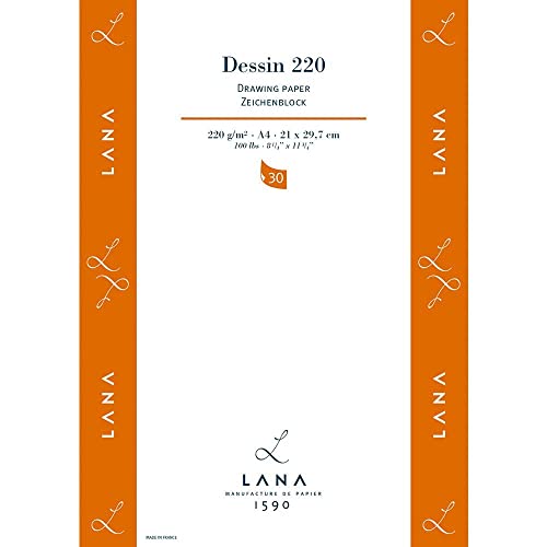 Dessin Block 220g/m², DIN A4, 30Blatt von Hahnemühle