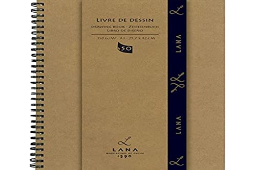 Hahnemühle 15 023 592 Lana Livre Dessin Block "Livre De Dessin" A3 150 Gsm Spiralförmig 50 Blatt Hahnemühle 15 023 592 Lana Livre Dessin Block "Livre De Dessin" A3 150 Gsm Spiralförmig 50 Blatt von Lana