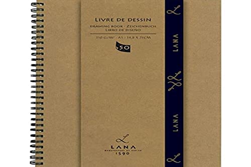 Lana Zeichenbuch, 150 g, A5, 50 Blatt, 14,8 x 21 cm Lana Zeichenbuch, 150 g, A5, 50 Blatt, 14,8 x 21 cm von Hahnemühle