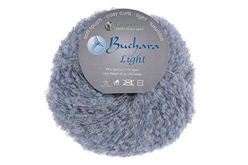 Lanamania BL12 Buchara Light Sky Garn, Wolle, hellblau, 15 x 13 x 8 cm von Lanamania