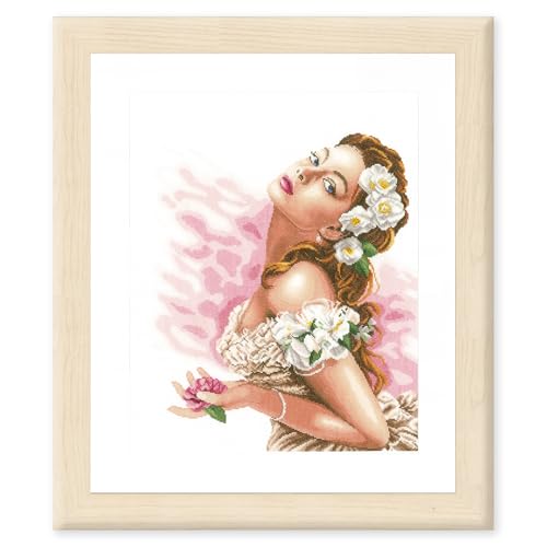Lanarte Kreuzstich Stickpackungen Gezählter Kreuzstichbilder Set LADY OF THE CAMELIAS Wanddekoration Handarbeit Set für Erwachsene 37 x 48 cm DIY Deko Bastelset Handwerker Kreative Geschenkset Lanarte Kreuzstich Stickpackungen Gezählter Kreuzstichbilder Set LADY OF THE CAMELIAS Wanddekoration Handarbeit Set für Erwachsene 37 x 48 cm DIY Deko Bastelset Handwerker Kreative Geschenkset von Lanarte
