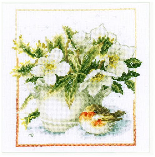 LANARTE PN Zählmusterpackung Rotkehlchen im Schnee Aida Kreuzstichpackung, Baumwolle, Mehrfarbig, 21 x 21 x 0.3 cm LANARTE PN Zählmusterpackung Rotkehlchen im Schnee Aida Kreuzstichpackung, Baumwolle, Mehrfarbig, 21 x 21 x 0.3 cm von Lanarte