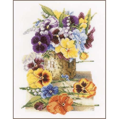 Lanarte Kreuzstich Stickpackungen Gezählter Kreuzstichbilder Set STIEFMÜTTERCHEN Wanddekoration Handarbeit Set für Erwachsene 23 x 30 cm DIY Deko Bastelset Handwerker Kreative Geschenkset Lanarte Kreuzstich Stickpackungen Gezählter Kreuzstichbilder Set STIEFMÜTTERCHEN Wanddekoration Handarbeit Set für Erwachsene 23 x 30 cm DIY Deko Bastelset Handwerker Kreative Geschenkset von Lanarte