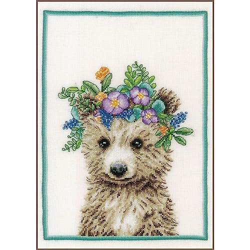 Lanarte Kreuzstich Stickpackungen Gezählter Kreuzstichbilder Set BLUMENKRONE BÄR Wanddekoration Handarbeit Set für Erwachsene 22 x 30 cm DIY Deko Bastelset Handwerker Kreative Geschenkset Lanarte Kreuzstich Stickpackungen Gezählter Kreuzstichbilder Set BLUMENKRONE BÄR Wanddekoration Handarbeit Set für Erwachsene 22 x 30 cm DIY Deko Bastelset Handwerker Kreative Geschenkset von Lanarte