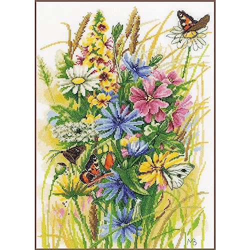 Lanarte Kreuzstich Stickpackungen Gezählter Kreuzstichbilder Set WILDBLUMEN UND SCHMETTERLINGE Wanddekoration Handarbeit Set für Erwachsene 30 x 43 cm Deko Bastelset Handwerker Kreative Geschenkset Lanarte Kreuzstich Stickpackungen Gezählter Kreuzstichbilder Set WILDBLUMEN UND SCHMETTERLINGE Wanddekoration Handarbeit Set für Erwachsene 30 x 43 cm Deko Bastelset Handwerker Kreative Geschenkset von Lanarte