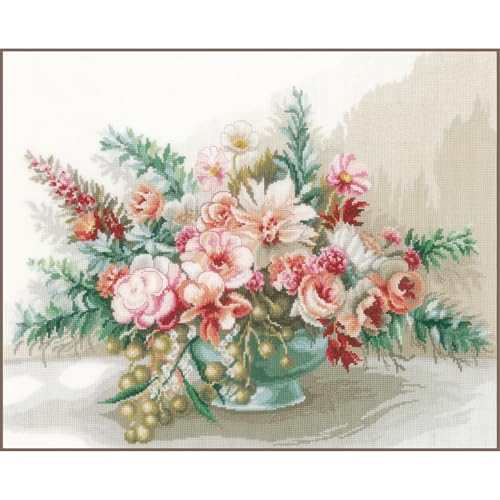 Lanarte Kreuzstich Stickpackungen Gezählter Kreuzstichbilder Set BLUMENSTRAUSS Wanddekoration Handarbeit Set für Erwachsene 45 x 37 cm DIY Deko Bastelset Handwerker Kreative Geschenkset Lanarte Kreuzstich Stickpackungen Gezählter Kreuzstichbilder Set BLUMENSTRAUSS Wanddekoration Handarbeit Set für Erwachsene 45 x 37 cm DIY Deko Bastelset Handwerker Kreative Geschenkset von Lanarte
