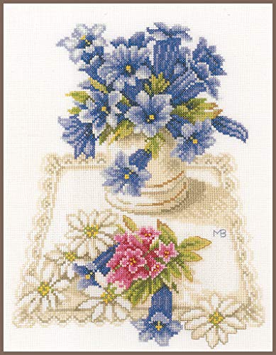 Lanarte Kreuzstichset Enzian, Kreuzstichpackung mit Zählmuster, Baumwolle, Mehrfarbig, 23 x 28 x 0,3 cm Lanarte Kreuzstichset Enzian, Kreuzstichpackung mit Zählmuster, Baumwolle, Mehrfarbig, 23 x 28 x 0,3 cm von Lanarte