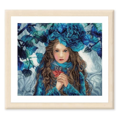 Lanarte Kreuzstich Stickpackungen Gezählter Kreuzstichbilder Set BLUE FLOWERS GIRL Wanddekoration Handarbeit Set für Erwachsene 38 x 32 cm DIY Deko Bastelset Handwerker Kreative Geschenkset Lanarte Kreuzstich Stickpackungen Gezählter Kreuzstichbilder Set BLUE FLOWERS GIRL Wanddekoration Handarbeit Set für Erwachsene 38 x 32 cm DIY Deko Bastelset Handwerker Kreative Geschenkset von Lanarte