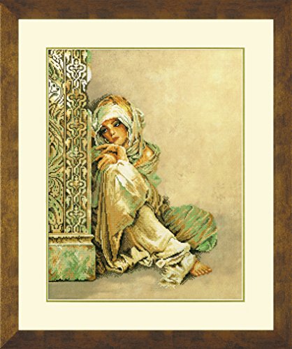 Lanarte Zählmusterpackung Arabische Frau Kreuzstichpackung, Baumwolle, Mehrfarbig, 34 x 44 x 0.3 cm von Lanarte