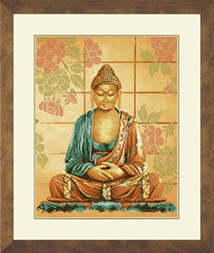 Lanarte Zählmusterpackung Buddha Kreuzstichpackung, Baumwolle, Mehrfarbig, 39 x 49 x 0.3 cm von Vervaco