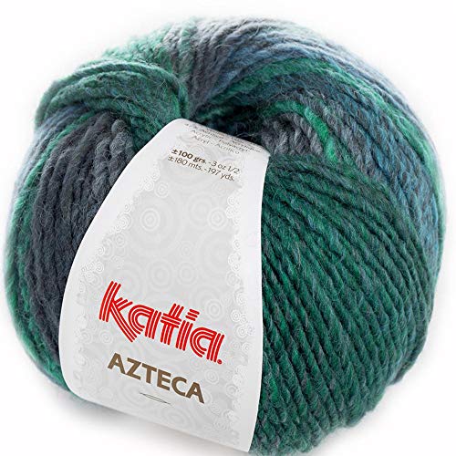 Lanas Katia Azteca Smaragd 7844: Wolle, Katia, Aztekenmuster, Wolle-Acryl-Mischung, Garn Lanas Katia Azteca Smaragd 7844: Wolle, Katia, Aztekenmuster, Wolle-Acryl-Mischung, Garn von Lanas Katia
