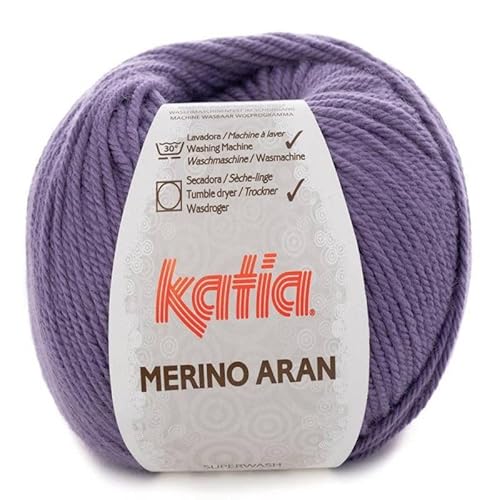 Merino Aran Wolle Katia, Farbe: Violett, Cod. 89 Merino Aran Wolle Katia, Farbe: Violett, Cod. 89 von Lanas Katia