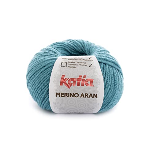 Merino Aran Wolle Katia, türkis, Cod. 73 Merino Aran Wolle Katia, türkis, Cod. 73 von Lanas Katia
