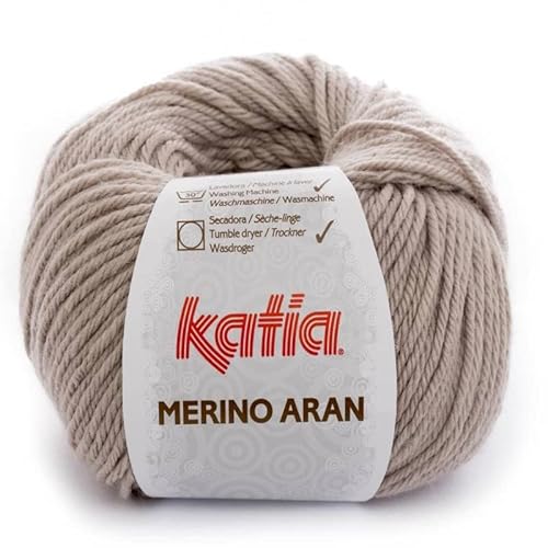 Merino Aran Wolle Katia – Schlamm – 9 Merino Aran Wolle Katia – Schlamm – 9 von Lanas Katia