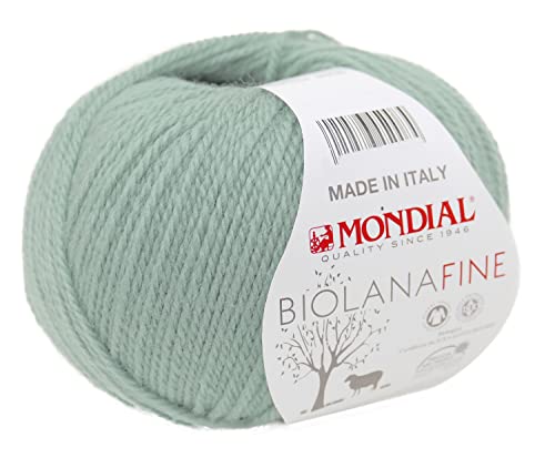Biowolle Mondial Biolana Fine Farbe 248, 50g Wolle organic wool zum Stricken oder Häkeln von Lanas Mondial