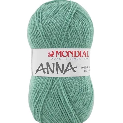 Lanas Mondial Anna Aquablau, weiches und strapazierfähiges Garn, Wolle, 100g, 340m, 3-3,5mm, 3,00mm, Garn Lanas Mondial Anna Aquablau, weiches und strapazierfähiges Garn, Wolle, 100g, 340m, 3-3,5mm, 3,00mm, Garn von Lanas Mondial