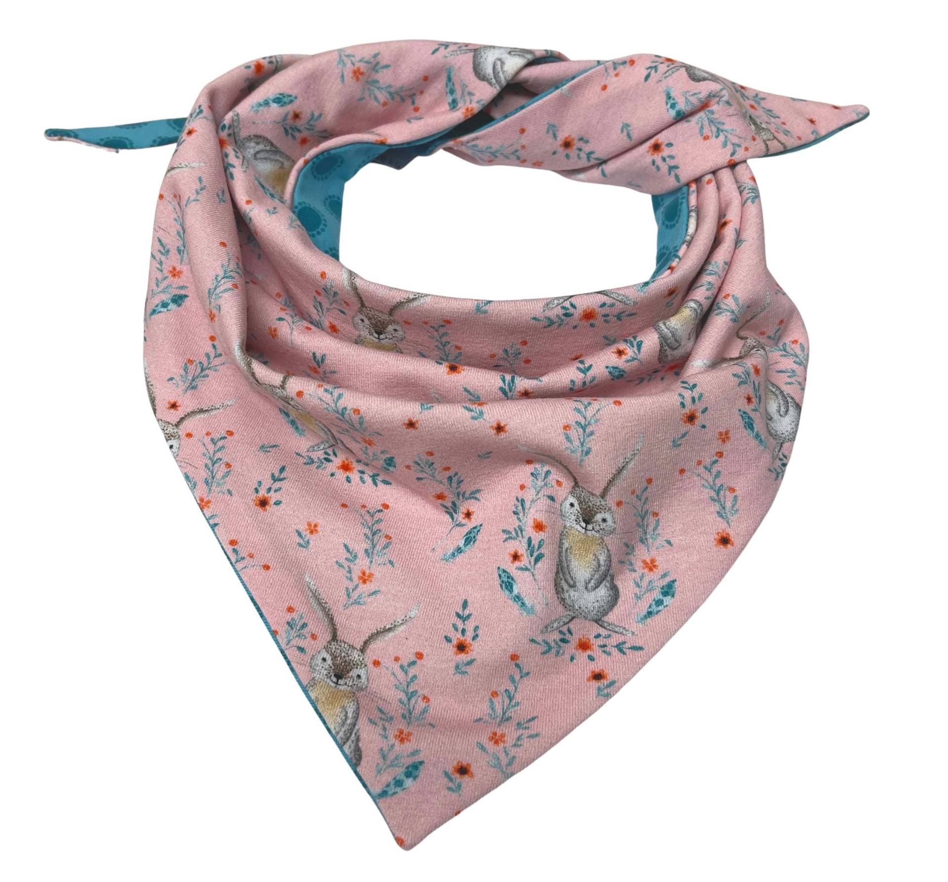 Wende Dreieckstuch Für Kleinkinder Häschen Rosa Mint Wende Dreieckstuch Für Kleinkinder Häschen Rosa Mint von LandhuisDe