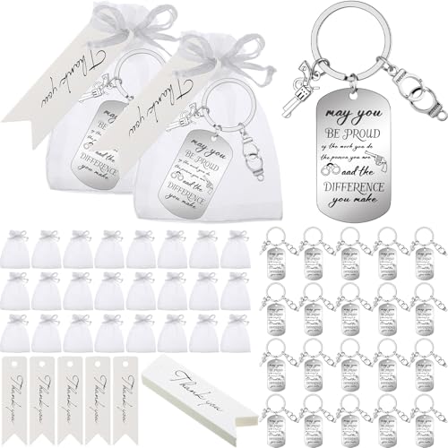 Landical 72 Stück Polizisten-Themen-Wertschätzungsgeschenke, Großpackung für Männer, Akademie, Abschlusszubehör, Schlüsselanhänger, Organzabeutel, Weiss/opulenter Garten, Organza bags: about 7 x 9 cm Landical 72 Stück Polizisten-Themen-Wertschätzungsgeschenke, Großpackung für Männer, Akademie, Abschlusszubehör, Schlüsselanhänger, Organzabeutel, Weiss/opulenter Garten, Organza bags: about 7 x 9 cm von Landical