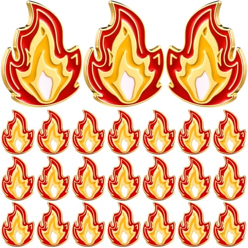 Landical Emaille-Anstecknadeln, Feuerhart, Emaille, Rot, Gold, Flammenzubehör, für Kleidung, Hüte, Jacken, Rucksäcke, DIY, geeignet für Männer, Frauen, Erwachsene, Geschenke, 72 Stück Landical Emaille-Anstecknadeln, Feuerhart, Emaille, Rot, Gold, Flammenzubehör, für Kleidung, Hüte, Jacken, Rucksäcke, DIY, geeignet für Männer, Frauen, Erwachsene, Geschenke, 72 Stück von Landical