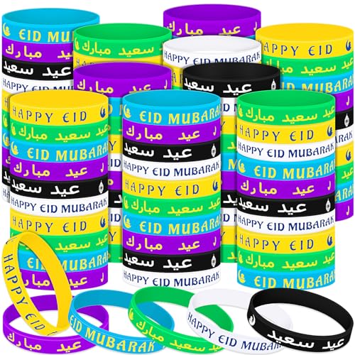 Landical Ramadan-Silikon-Armbänder, Mubarak-Festival-Party-Armbänder, Zubehör, farbige Silikon-Armbänder, muslimische Erwachsene, Geschenke, Ramadan-Geschenke, Ramadan-Dekoration, 120 Stück Landical Ramadan-Silikon-Armbänder, Mubarak-Festival-Party-Armbänder, Zubehör, farbige Silikon-Armbänder, muslimische Erwachsene, Geschenke, Ramadan-Geschenke, Ramadan-Dekoration, 120 Stück von Landical