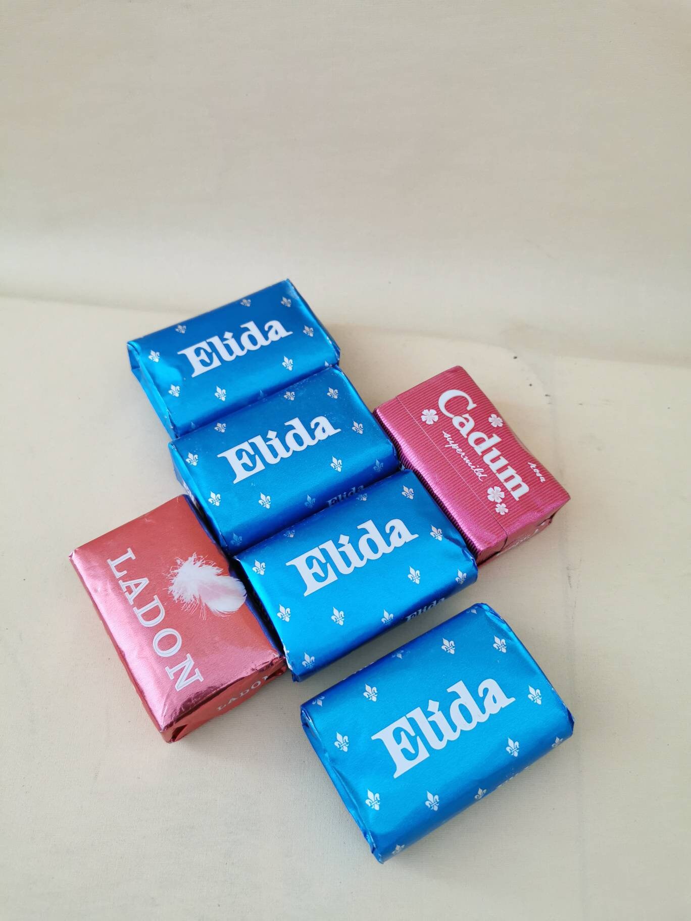 Elida Cadum Ladon Seife 6x Creme Vintage 50Er Jahre Neu Elida Cadum Ladon Seife 6x Creme Vintage 50Er Jahre Neu von Landmum
